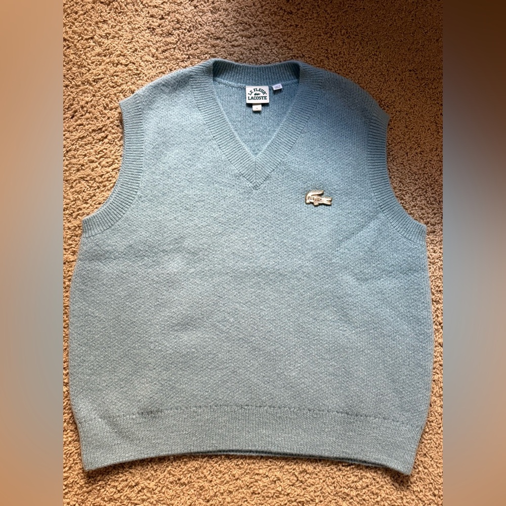 Golf LeFleur x Lacoste Sweater Vest (Lt. Blue)- Size XL